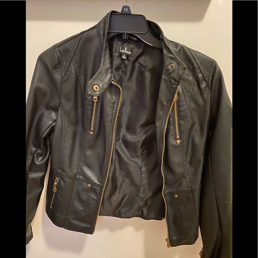 Lulus Moto Leather Jacket